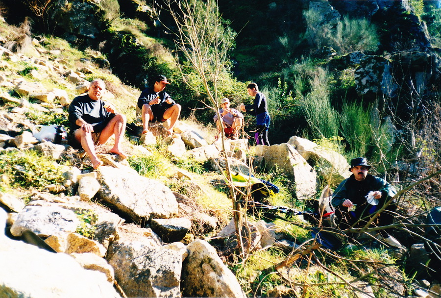 Jlaia.Org Albubeira da Bou 16 Fev.1999 (Manuel Godinho, Rui Moleiro, Augusto, Tavares e Srgio)